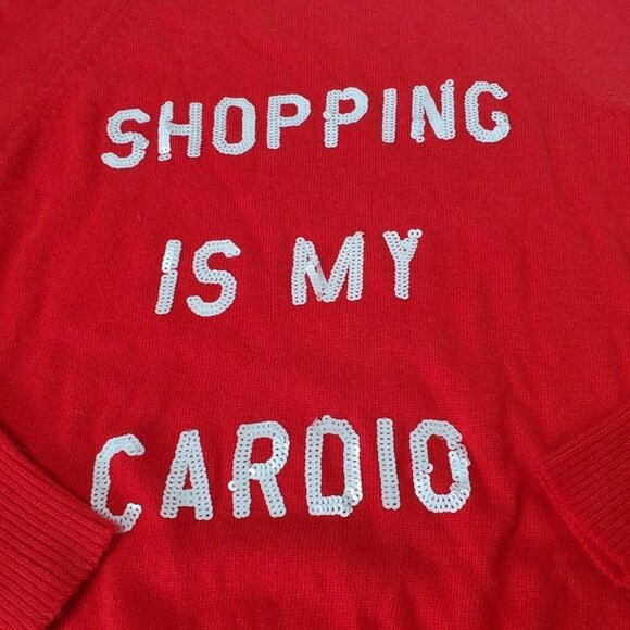 Wildfox Shopping Cardio Size XS Sweater Alpaca Blend - Picture 5 of 8